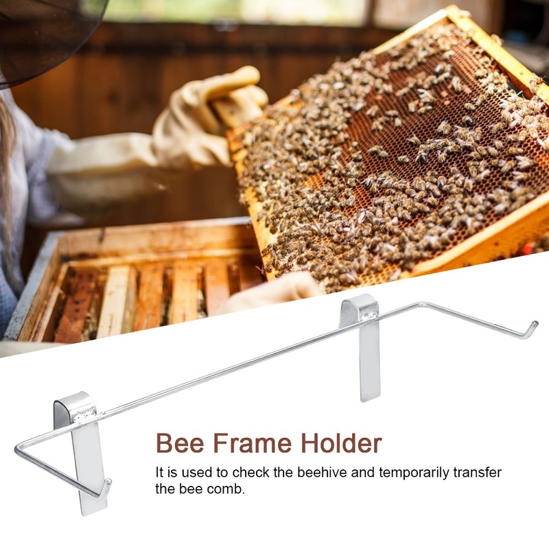 Stainless Steel Bee Frame Holder Bracket Shelving Rack Beekeeping Tool