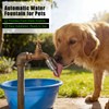 Qinyoung 1 Pack Dog Waterer Faucet, 3/4" Hose Spigot Attachment