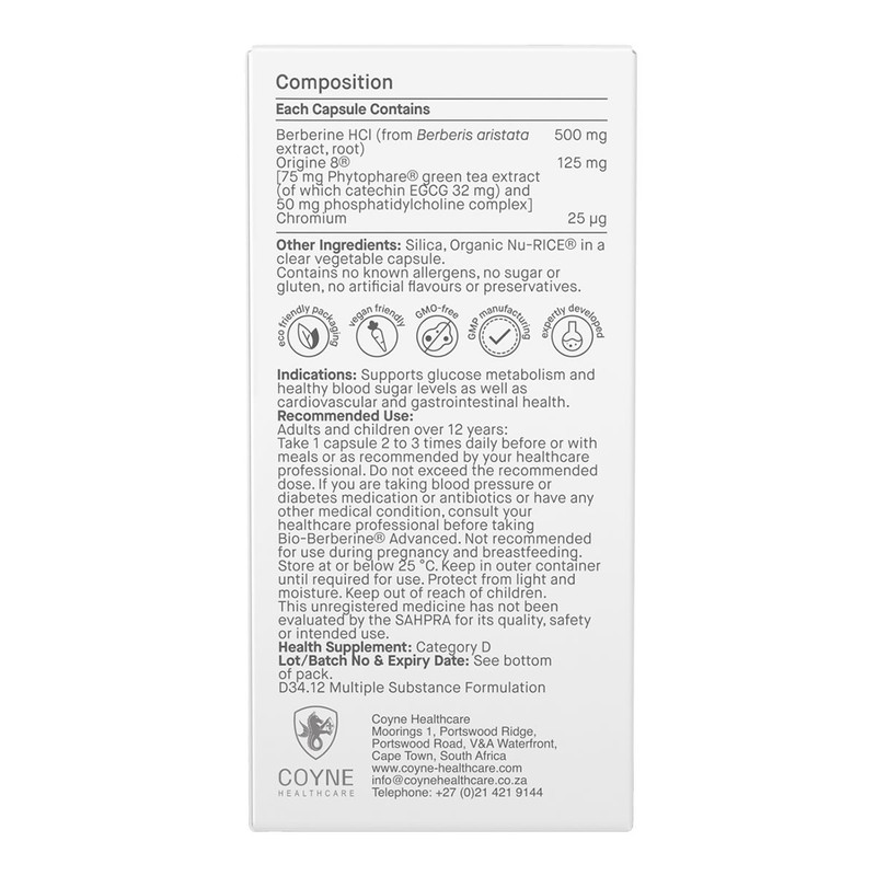 Coyne Healthcare Bio-Berberine Complex 500mg - 60 vege capsules