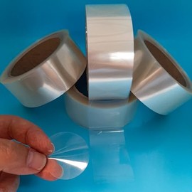 1.5 INCH Clear Mylar Wafer Seals (1,000 Pieces PER ROLL)