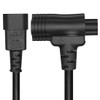 Power Splitter Cable, IEC C14 to C5 and NEMA 5-15R,
