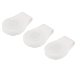 M METERXITY 3 Pack Golf Hat Clip - Silicone Golf Ball Marker Hat, Magnetic Anti-Rust, Apply to Golfer Women Men (White)