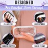 Compact Clear Makeup Bag - 2 Pack Waterproof Cosmetic Pouch