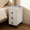 Homcosan Night Stand Small Size 9.84", Modern Minimalist Bedside Table