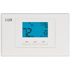 Lux Thermostat Program 5-2 Day with Selectable Smart Recovery, Universal compatability with Buttons