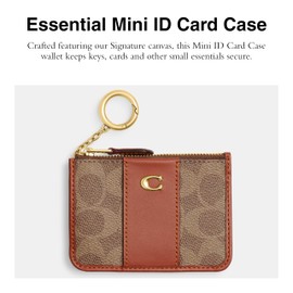 Coach Women's Essential Mini ID Card Case Bi-Fold Wallet, Multicolor, One Size