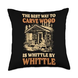 Whittling Kit, Wood Carving Tools, Whittler Equipment Throw Pillow