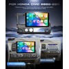 4G+128G Android 15 Car Stereo for Honda Civic 2006-2011, Wireless
