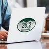 CafePress 26.2 Colo License Plate Oval Car Bumper Sticker