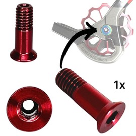 F26 Titan M5 x 15 mm Bicycle MTB / Road Bike Rear Derailleur Shift Wheels Tuning Hollow SL Screw (Red)