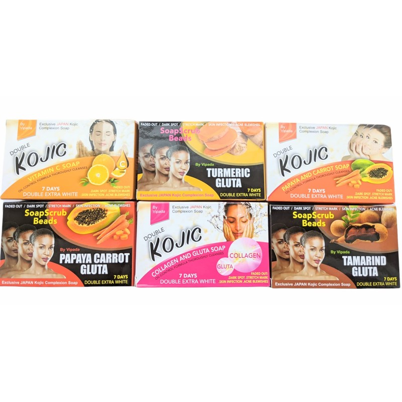 Vipada Papaya & Carrot + Gluta & Kojic Soap 160g