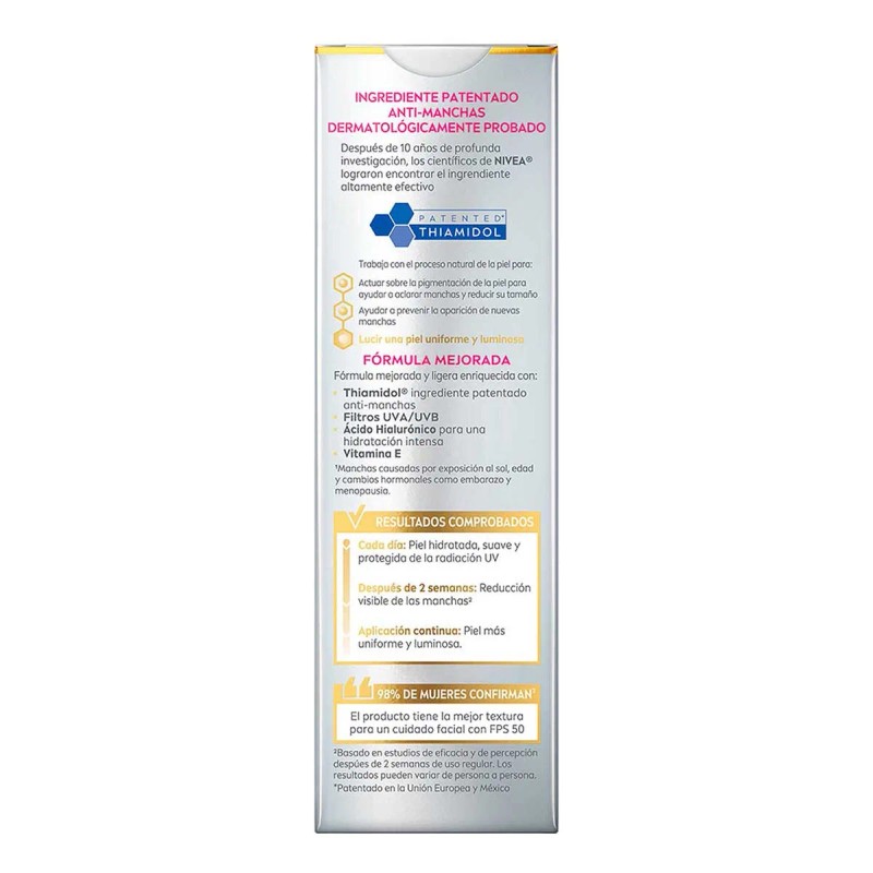 Fluido NIVEA Luminous Antimanchas Cellular Fps50 40ml Tipo de piel