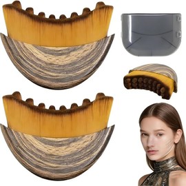 Cepillo de exfoliación facial de contorno de barbilla para moldeo - Anti - hinchazón, relajación y elevación del patrón de Decreto - ley, mejora el brillo de la piel y absorbe el cepillo de exfoliación facial de contorno 2pc