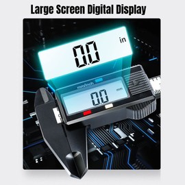 Electronic Caliper,150mm/300mm Digital Electronic Caliper,Digital Ruler Caliper,Carbon Ruler with Long Jaw Measuring Tool,High-strength carbon fiber composite material, light weight(150MM)