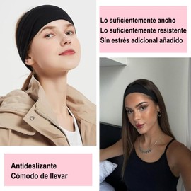 HAKUKU Diademas Deportivas 5 Piezas, Diademas Ejercicio para Mujer Yoga, Diadema Elástica Suave Que Absorbe el Sudor, Adecuada para Mujeres Deportes de Corriendo