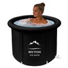 B&Y XL Ice Bath Tub, Foldable Bathtub with Cover for