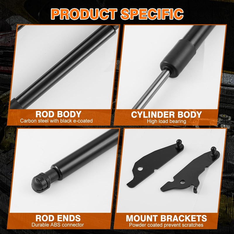 Hood Struts Fit for 2024-2026 Toyota Tacoma & 2025+ 4Runner