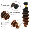1B30 Bundle Ombre Deep Wave Human Hair Bundles Color 30