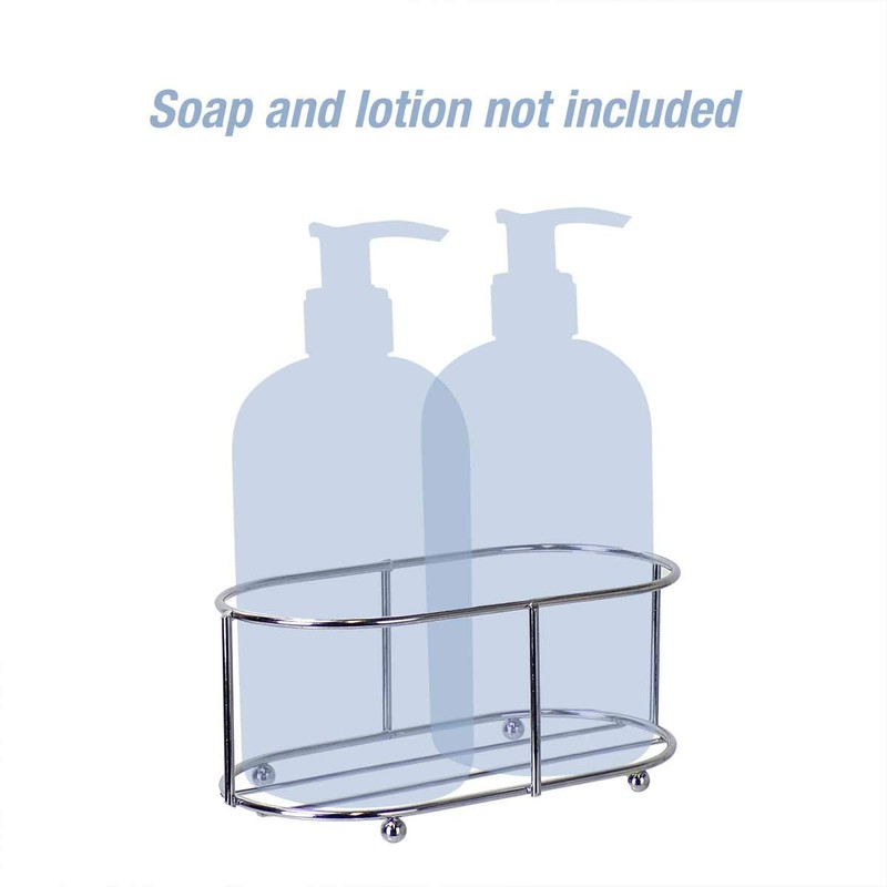 Jolitee Stainless Steel Caddy Compatible with 16 Ounce Soap and