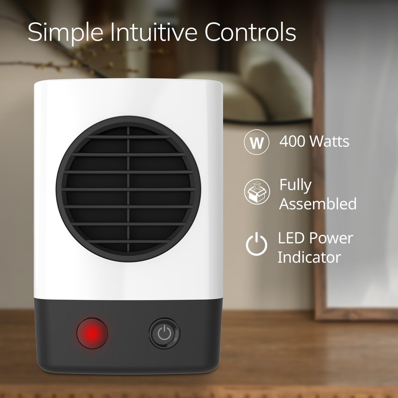 Lasko MyHeat Mini Personal Ceramic Space Heater for Home, Energy