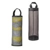 2Pcs Black Plastic Bag Holder,Hanging Garbage Bag Mesh Storage Bag