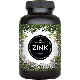 Zinc tablets – 365 pieces per year – high dose with 25 mg per daily dose – Premium: Zinc bisgylcinate – laboratory tested, without additives such as magnesium stearate – made in Germany and vegan.