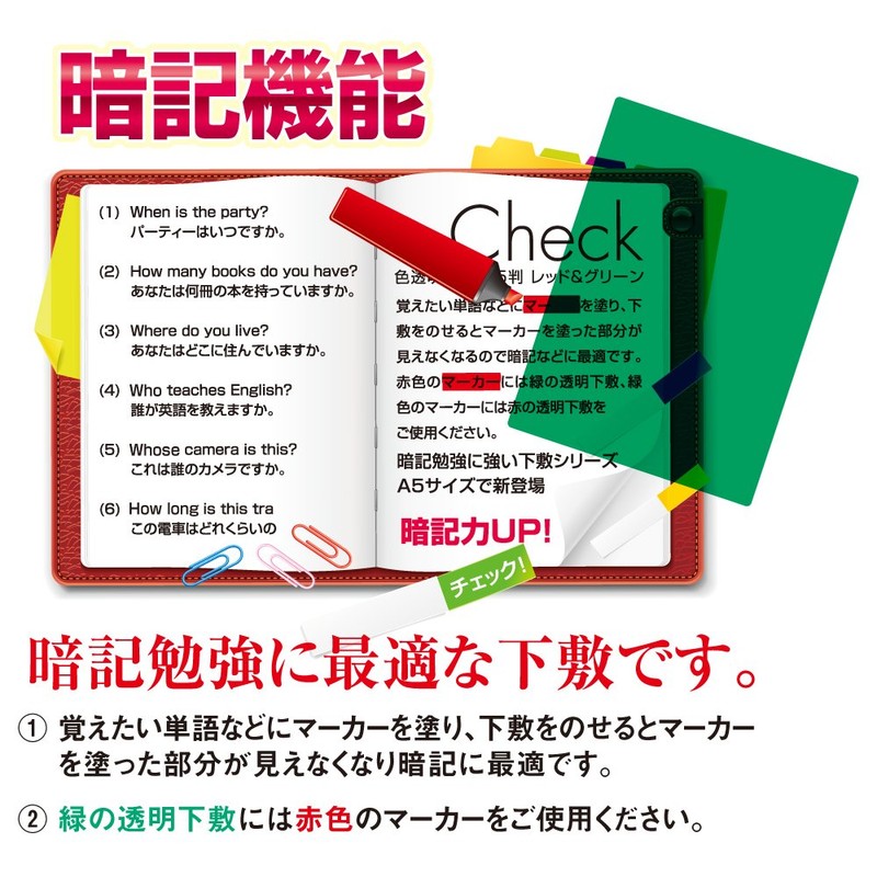 Kyoei Plastic Underlay, Transparent Color, A4, Grin, No. 1377-G, Height