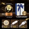 Flexzion 3D Clover Crystal Ball Night Light - LED Light