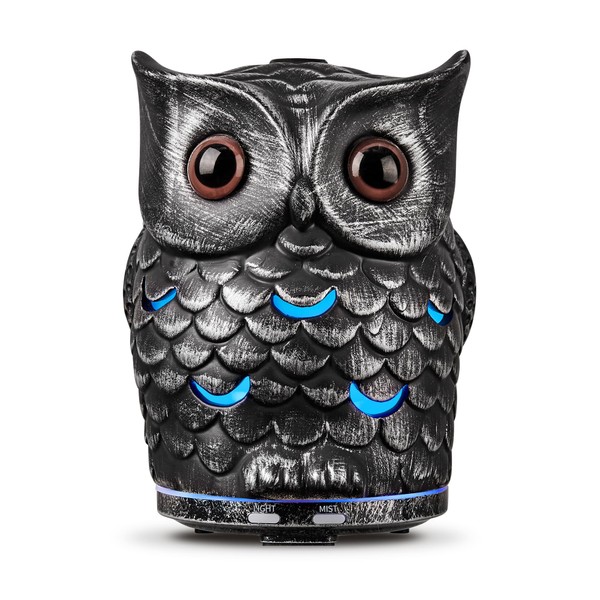 Alieye an Owl Difusor de aroma con luces LED, capacidad