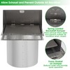 8 Inch Wall Vent,Hooded Wall Vent with Screen and Damper,Outdoor