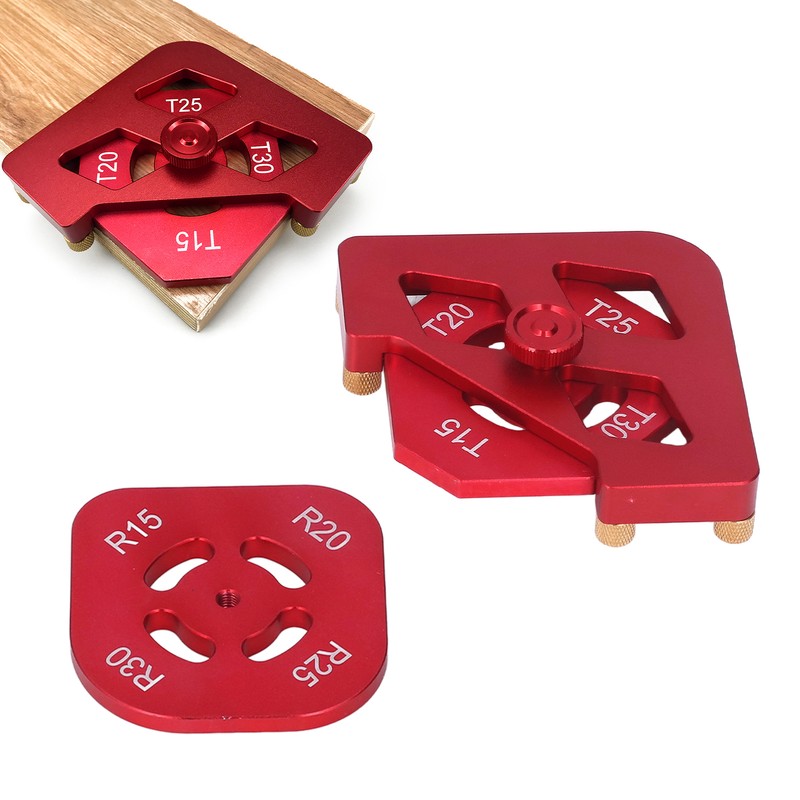 Router Template Aluminium Alloy Round Corner Radius Jig Tool Set