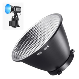NEEWER Reflector Diffuser for MS60C MS60B MS150B Mini LED Video Light, Lamp Shade Dish for Wider and Even Photography Lighting Control Photo Studio Portrait Video Recording, RD14Mini