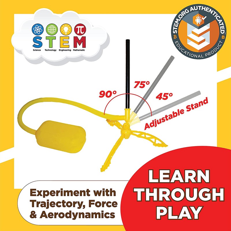 Stomp Rocket Jr Multi Color Rocket Launcher for Kids, 8