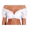 Trachtl.de Ertex GbR Dirndl Blouse in White with Drawstring Carmen