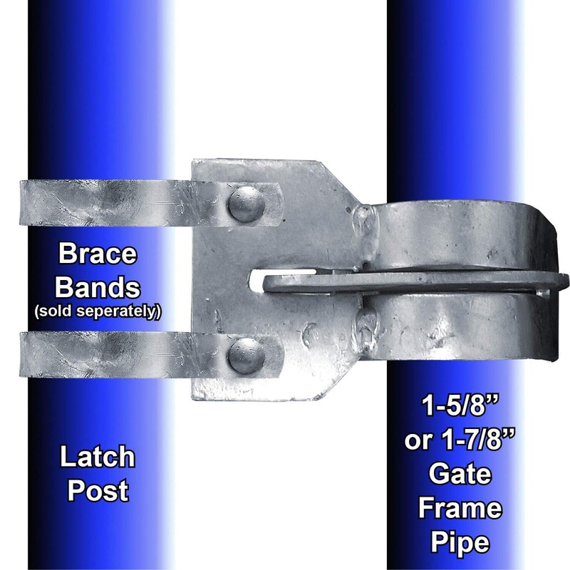 Rolling Offset Latch - Lock N' Latch: (for 1-5/8" to
