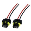 L & P Car Design 2x HB3 Lamps Plug Socket