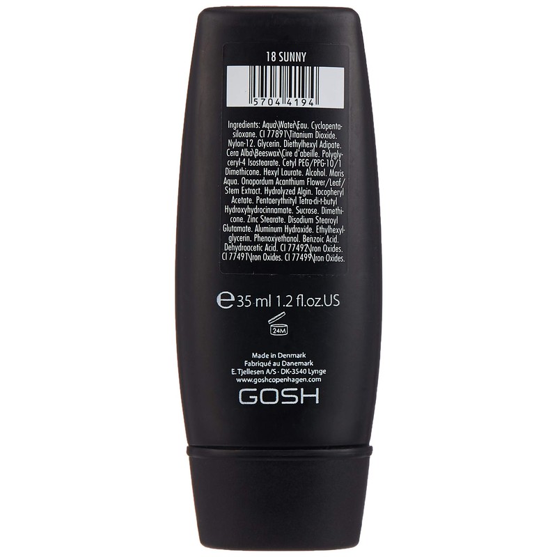 Gosh X-Ceptional Wear Make Up 35 ml Colour: 18 Sunny