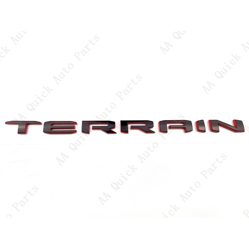 GMC 6PCS Gloss Black Red Door Rear Terrain SLT AWD