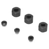 6Pcs Router Collet Adapter Carbon Steel 6mm 6.35mm 8mm Set
