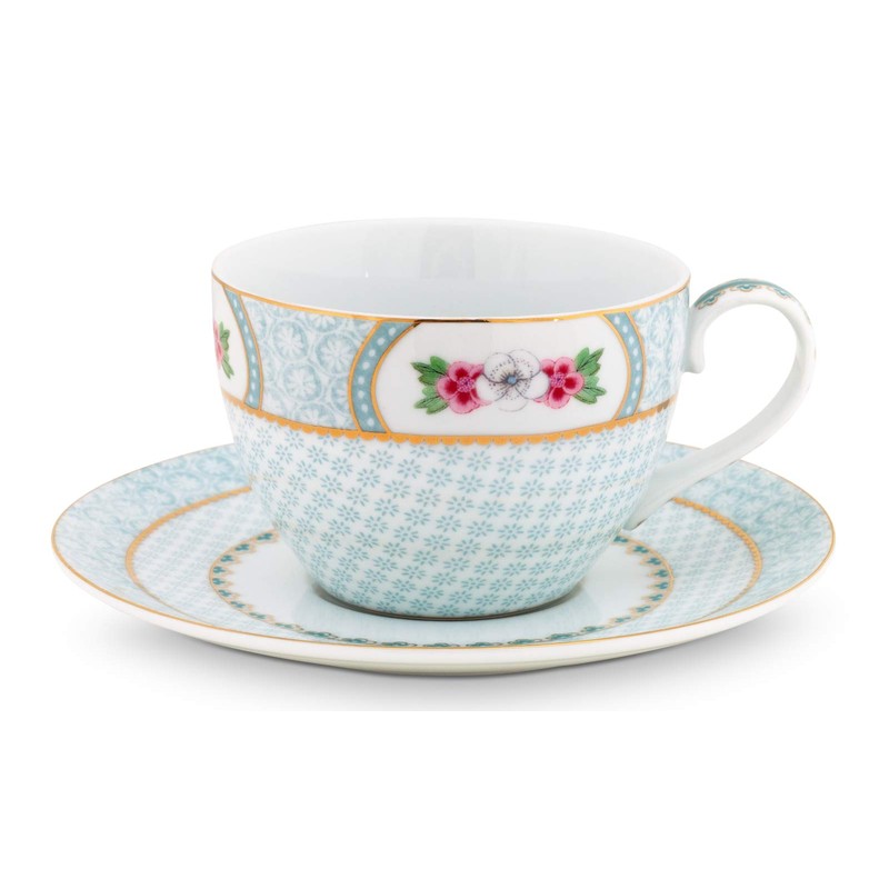 Blushing Birds Cup and Saucer White 0.28 L