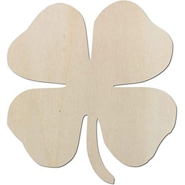 Beautiful Wooden Clover - Clover up to 60 cm - Ideal as Decoration for Easter - for Wall and Door (Set of 3, 10 cm)