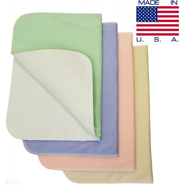Washable Bed Pads Chair Pads / Incontinence Small Underpad - 18x24 - 4 Pack