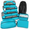 Shacke 8 Set Packing Cubes for Travel Lightweight Luggage Organizer
