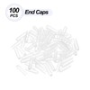PATIKIL 3mm ID Rubber End Caps, 100Pcs Round Tube Bolt