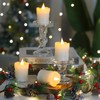 Lezonic Rechargeable Votive Flameless Battery Operated Candles with Remote Timer