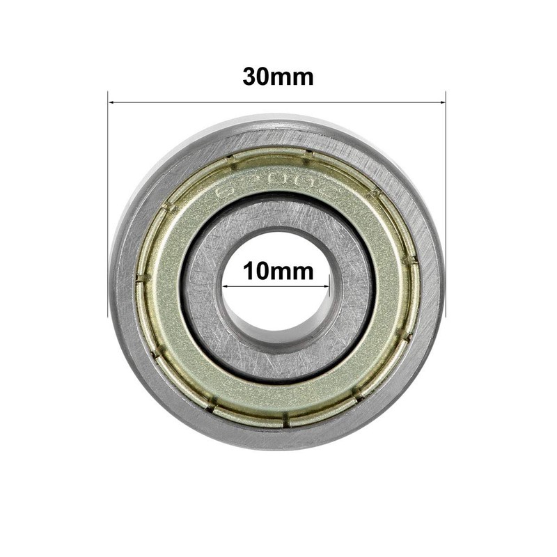 sourcing map 6200ZZ Deep Groove Ball Bearings 10mm ID 30mm