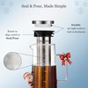 BrewMOO- Airtight Cold Brew Coffee Maker Pitcher, 1.4L/48Oz Thick Glass