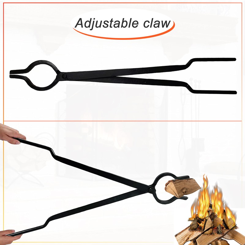 FEBTECH Log Grabber for Fire Pit - 30" Inch Steel