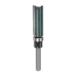 HARFINGTON Pattern Flush Trim Router Bit 1/4" Shank 1-1/2" Cutting Length 1/2" Cutting Dia with Top Bearings Straight Precise Cutting Woodworking Milling Cutter Tool for Edge Trimming