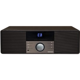 Crosley CR3502A-BK Metro Bluetooth FM Clock Radio and CD Player, Black